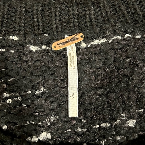 FREE PEOPLE Magic Rose Mohair Alpaca Wool Blend Sweater Boho Preppy Size S - Picture 4 of 6